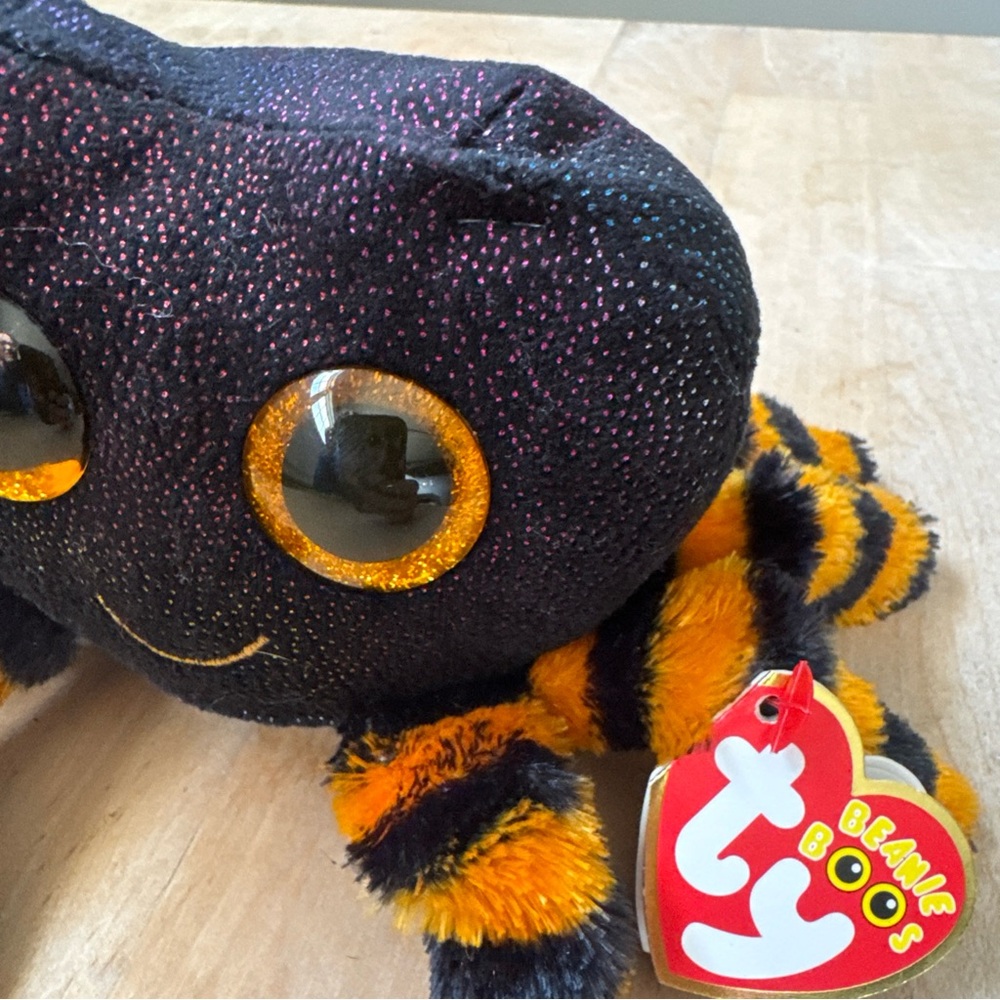 Ty Beanie Boos COBB the‎ Halloween Black & Orange Spider Approx 5 Inch New W/Tag